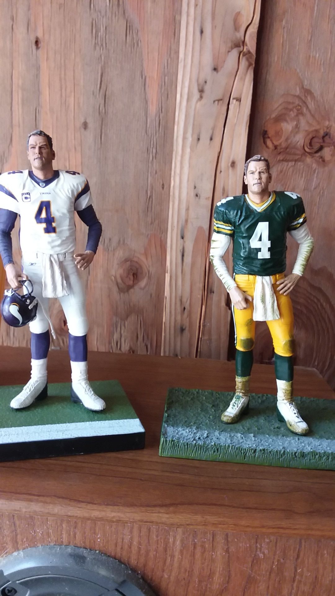 Brett Favre MacFarlane toys 2005,2010 .