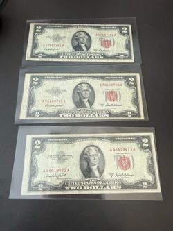 3 of the 1953 A $2 Red seal