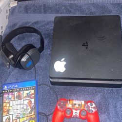 PS4 with headset & Game & Controller $180