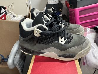 Air Jordan 4 Retro Grey Suede Sneakers