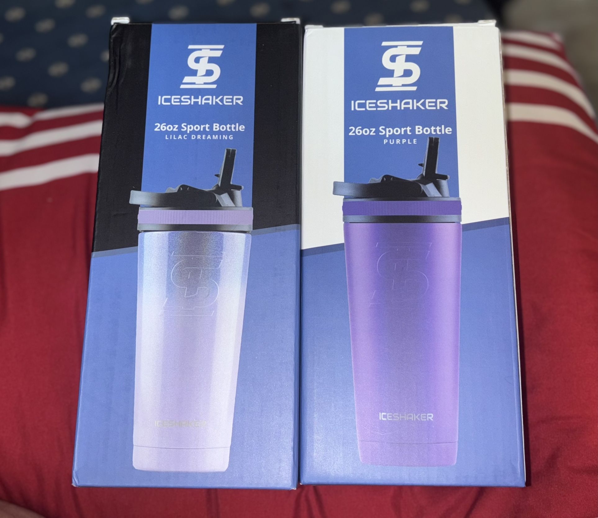 2 ICE SHAKER SPORTS BOTTLES