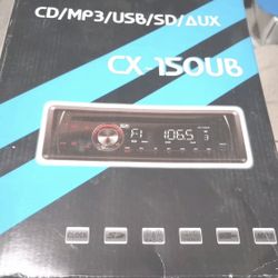 JC POWER BLUE CX-150UB CAR AUDIO PLAYER CD MP3 WMA USB SD AUX BLACK NEW