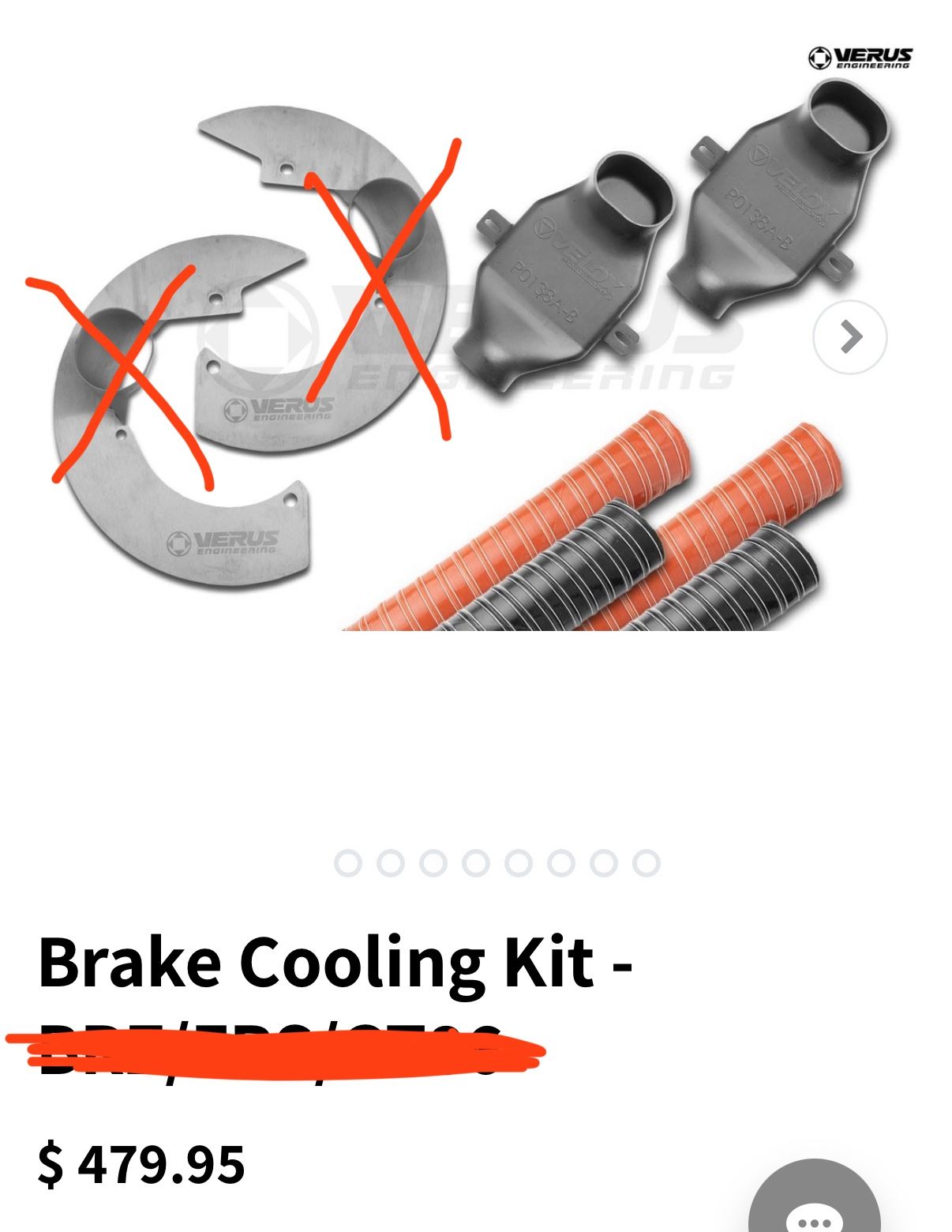 Verus Engineering Brake Cooling Kit