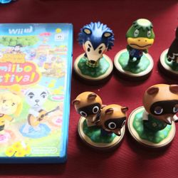 Nintendo Wii U Animal Crossing: Amiibo Festival With 6 Amiibos 