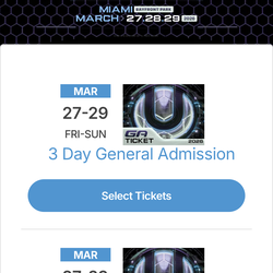 Ultra music festival 3 days tickets