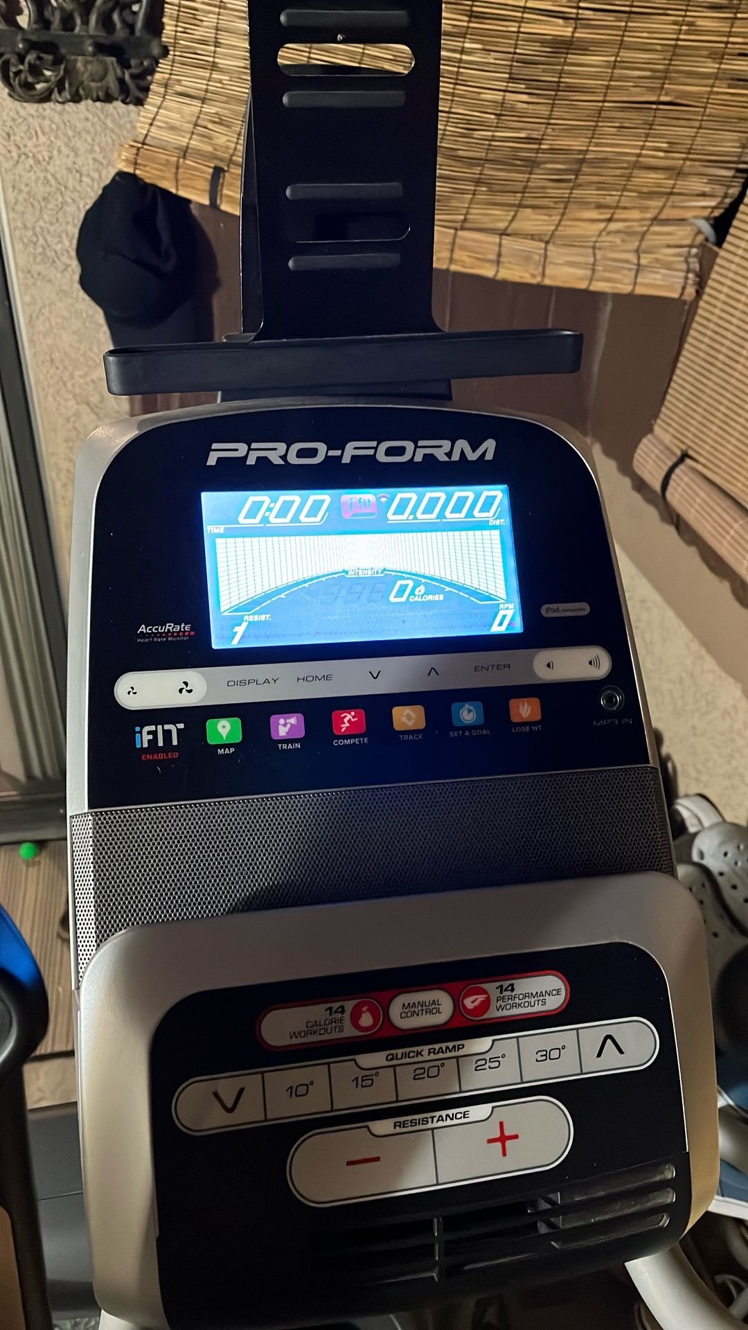 Pro-Form, Power, Stride, Intensity, Ramp, Elliptical Machine
