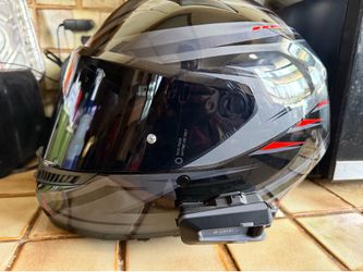 Agv k3 SYTH Black/Red with PACKTALK