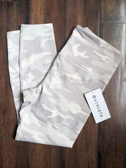 NWT* Athleta Elation White Camo Tights