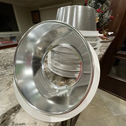 12 - 6” Recessed Open Can Light Reflector Trim Sets