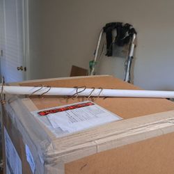 36in Shower Curtain Rod With Hooks