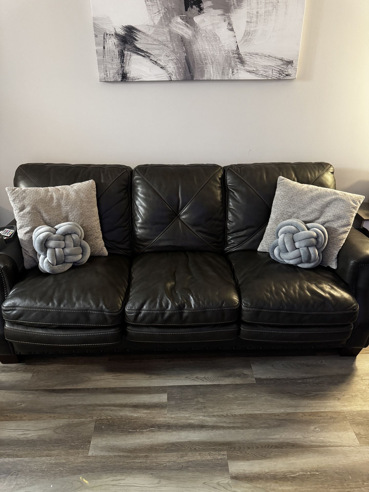 Premium Leather Couch! 2pc