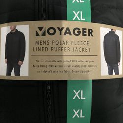 Men’s Voyager Polar Fleece Lined Puffer Jacket XL