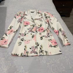 Cute floral design blazer