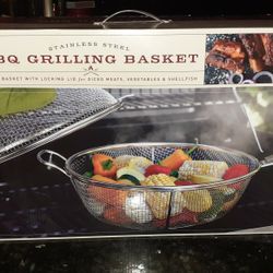 parini cookware grill masters collection stainless steel bbq grilling basket