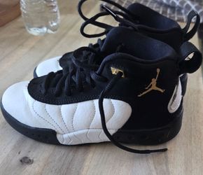 Toddler Nike Air Jordan Jumpman Pro "Taxi" Black White Gold - Size 11C