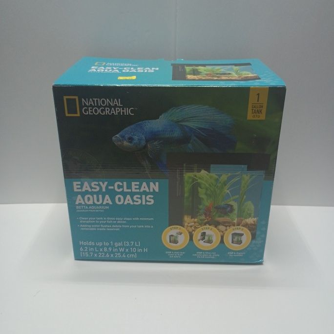 National Geographic 1 Gallon Easy Clean Aqua Oasis Betta Aquarium Brand New for Sale in Las Vegas NV OfferUp