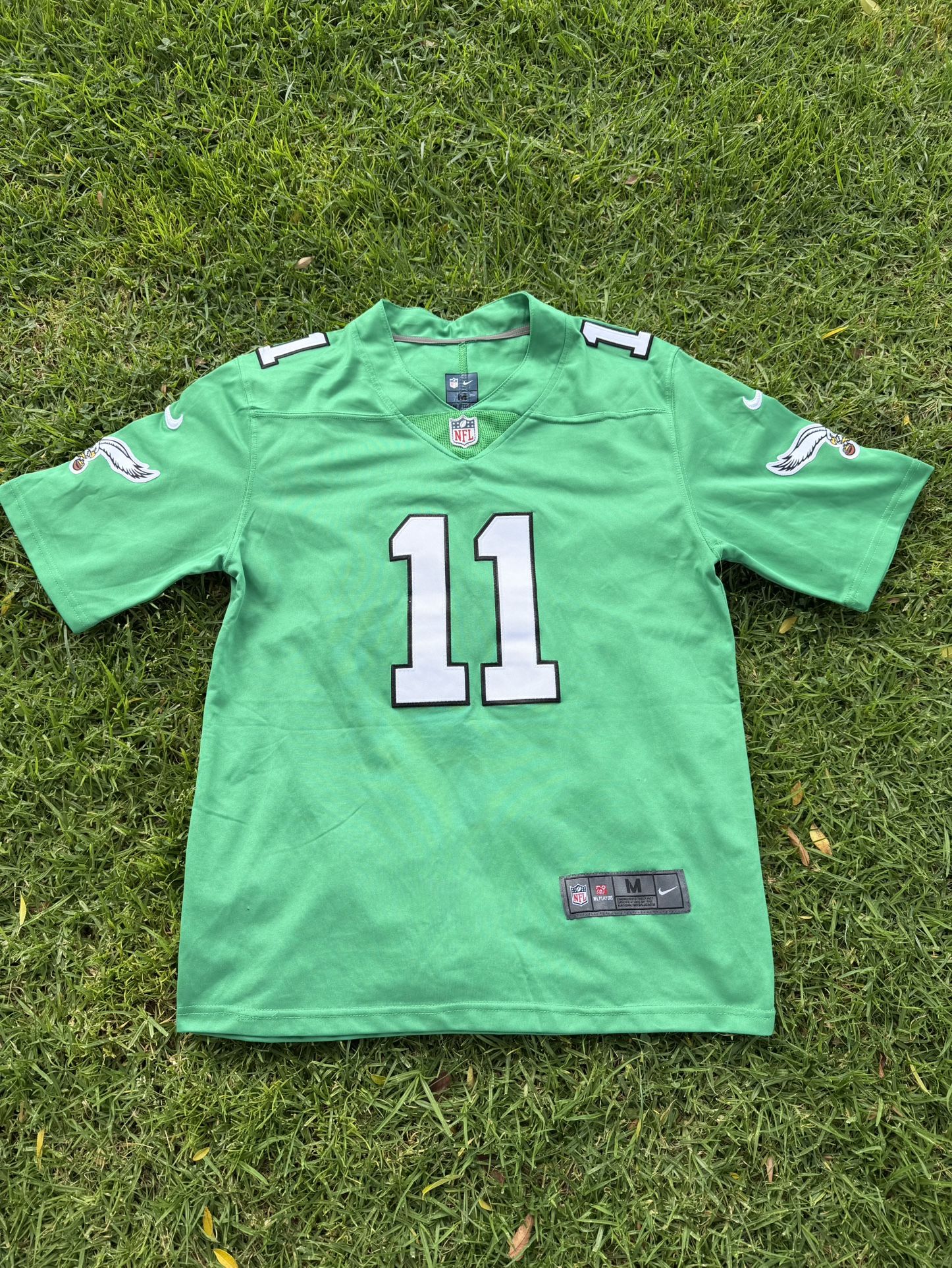 Men's Philadelphia Eagles A.J. Brown Kelly Green Jersey Size Medium