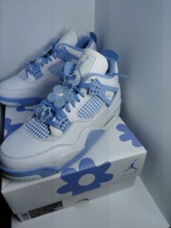 Jordan 4 Retro White Aluminum Blue Tint "Forget Me Not" Women's Size 11.5 Mens Size 10. Brand New. With Box.