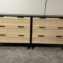 2 Three-Drawer Dressers