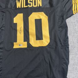 Roman Wilson Signed Autograph Custom Jersey - Beckett Coa - Pittsburgh Steelers
