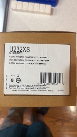 Moen U232XS M-Core with transfer valve