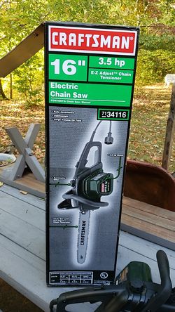 CRAFTSMAN 16-INCH 3.5 HP/12 AMP ELECTRIC CHAIN SAW