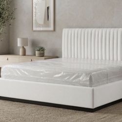 NEW Unassembled Queen Size Bed Frame + Queen Mattress + Box Spring 
