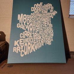 HYT3484

Ireland Text Map by Michael Tompsett - Textual Art on Canvas

