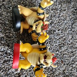 Nintendo Loose Amiibo Mario Bowser figure - Super Smash Bros, Switch,