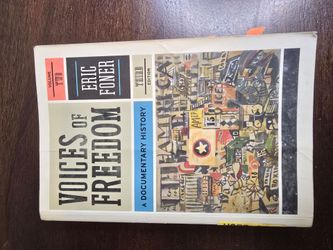 Voices of Freedom Volume Two by Eric Foner Third Edition