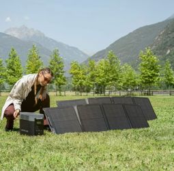 3400-Watt EcoFlow DELTA 2 Max Portable Power Station With X Boost Technology + 2 pcs 110W Solar Panel $849.99