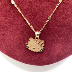14k Hello Kitty Link Necklace | 3.6g | 20”