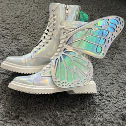Doll Kill Butterfly Boots Size 9