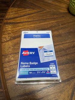 Peel And Stick Name Tags