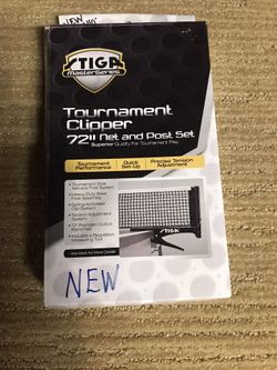 STIGA Tournament Clipper Net and Post Set - New