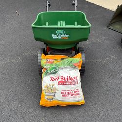 Scotts turf builder seed and fertilizer spreader