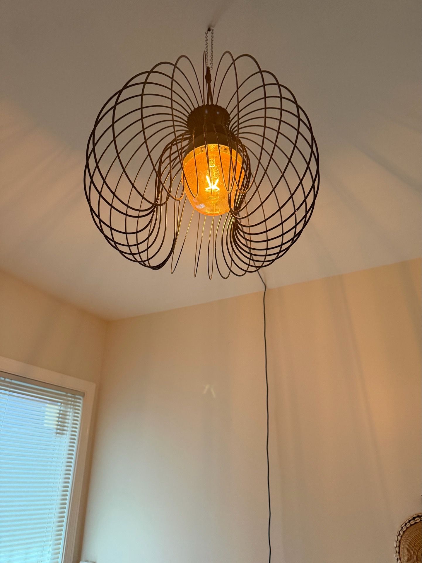 Ceiling light made of metal