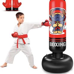 Brand New Inflatable Punching Bag for Kids, 65 Inch