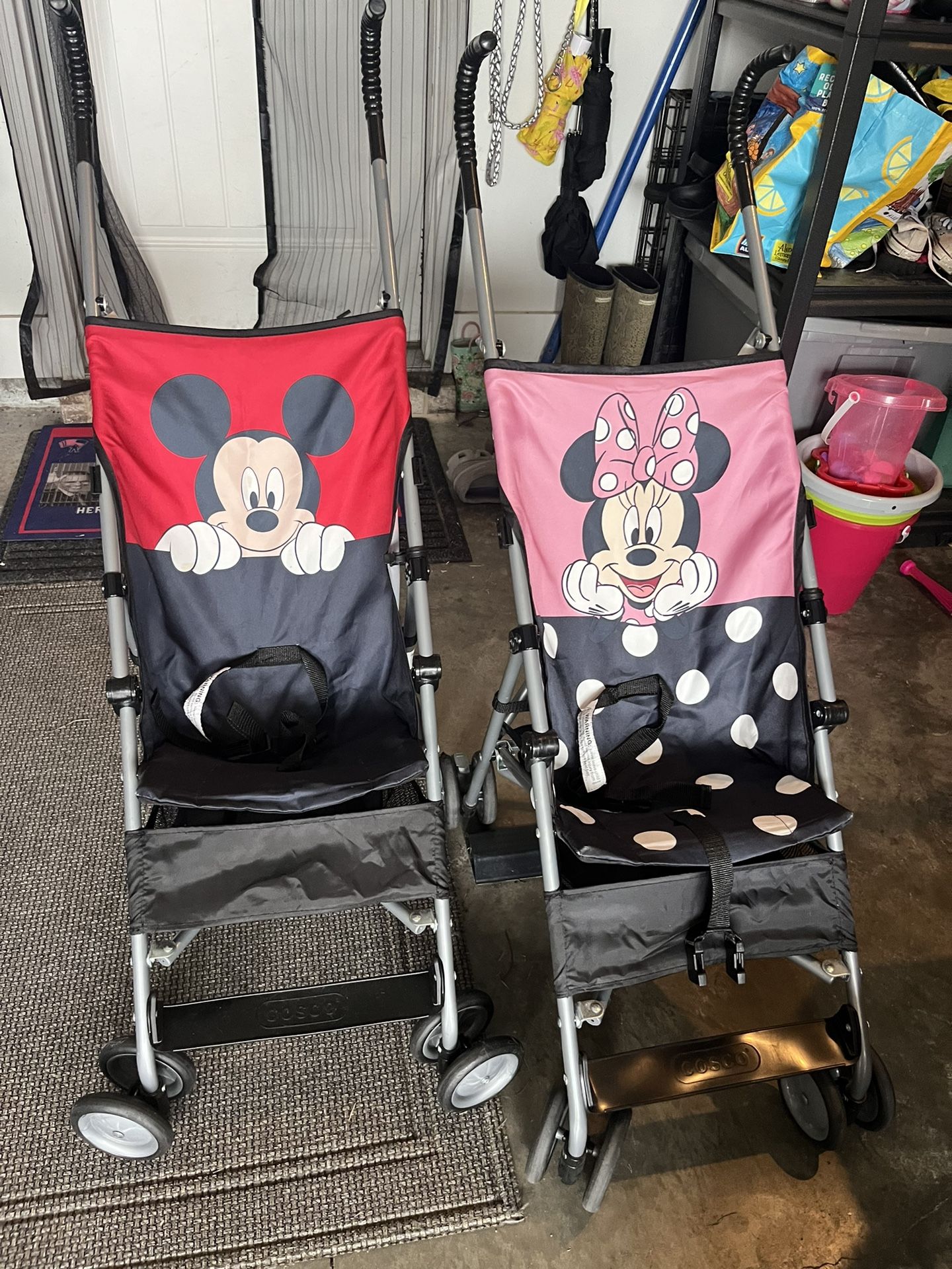 Mickey And mini Strollers With Umbrella Tops