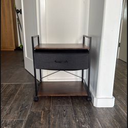 Under Desk Rolling Storage Table