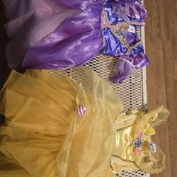 Kids Rapunzel and the belle costume