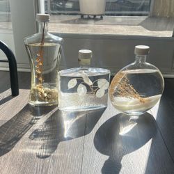 3 Decorative Bottles 