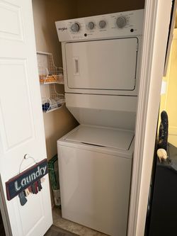 Whirlpool stackable washer and dryer