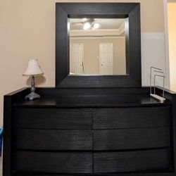 Solid wood dresser with Mirror 