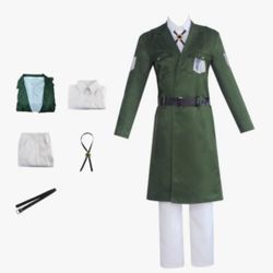 Attack On Titan Cosplay Costume  Survey Corps Cloak Uniform Sz Small