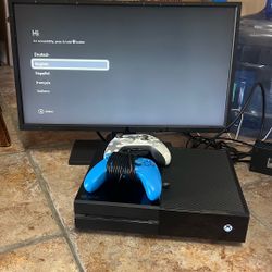 Xbox One With Two Controllers