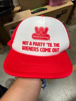 Vintage 90s Wienerschnitzel “Not A Party ‘Til The Wieners Come Out” SnapBack Cap