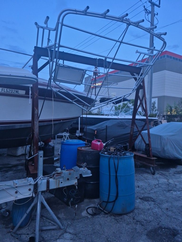 A Frame Engine Hoist W/ 2 Wenches