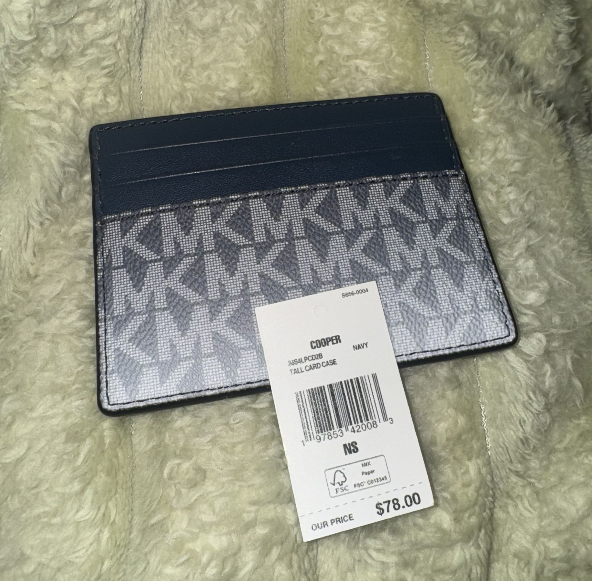 NWT Michael Kors Cooper Signature Logo Card Case