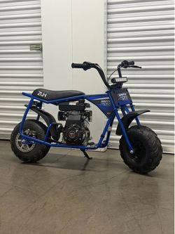 ZUH CC100X Mini Dirt Bike, 105CC 4-Stroke Gas Bike MiniBike Blue NEW